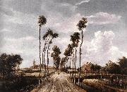 HOBBEMA, Meyndert The Alley at Middelharnis g oil painting picture wholesale
